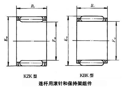 連桿用滾針和保持架組件