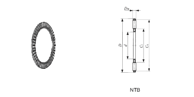 推力滾針軸承 NTB 2542圖紙