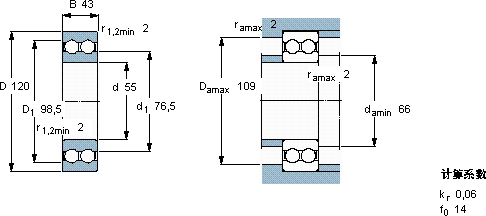 SKF4311 ATN9軸承圖紙