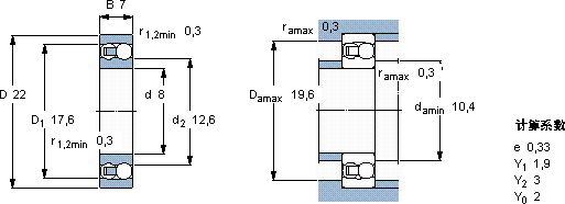 SKF108 TN9軸承圖紙