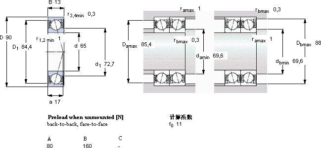 SKFS71913 CD/HCP4A軸承圖紙