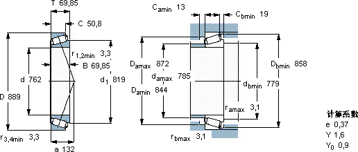 SKFLL 483449/418軸承圖紙