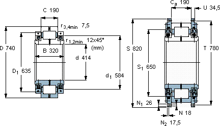 SKF316352 CA軸承圖紙