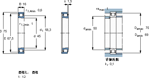SKFN 1009 KTNHA/SP軸承圖紙