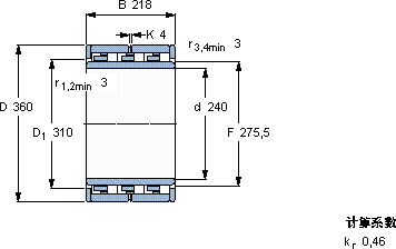 SKFNNU 6048 M軸承圖紙