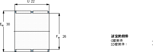 SKFK 26x30x22 ZW軸承圖紙