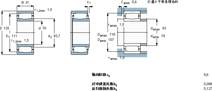 SKFC 2214 TN9 *軸承圖紙