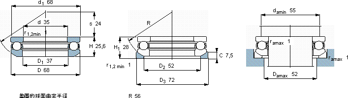 SKF53307軸承圖紙