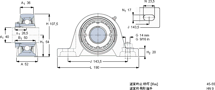 SKFSYJ 45 KF軸承圖紙