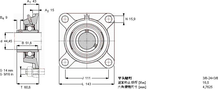 SKFFYM 1.3/4 TF軸承圖紙