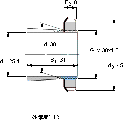 SKFHE 306軸承圖紙