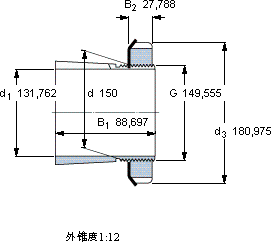 SKFSNW 3030x5.3/16軸承圖紙