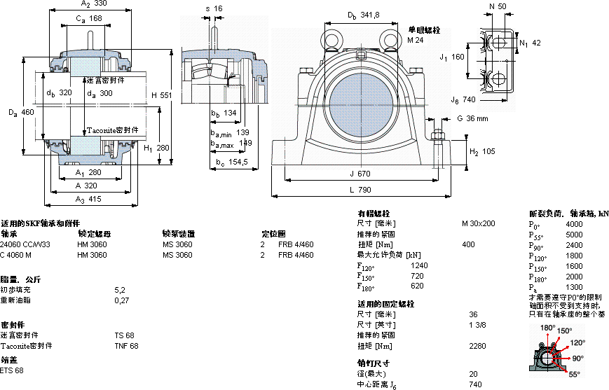 SKFSNL 3060 G軸承圖紙