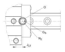 INA滑塊 RWU45-E-KT-L, 用于直線循環(huán)滾子軸承及導軌組件中鏈引導的長系列滑塊，油或脂潤滑
