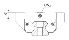 INA滑塊 RWU45-E-KT-L, 用于直線循環(huán)滾子軸承及導軌組件中鏈引導的長系列滑塊，油或脂潤滑