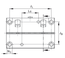 INA直線球軸承及軸承座單元 KTSS25-PP-AS, 自調(diào)心直線球軸承，開式設(shè)計(jì)，游隙可調(diào)節(jié)，兩側(cè)接觸密封