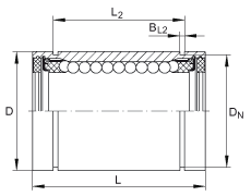 INA直線球軸承 KB12-PP-AS, 所有面進(jìn)行密封，帶再潤(rùn)滑設(shè)施；可提供耐腐蝕設(shè)計(jì)
