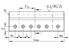 INA導(dǎo)軌 TSSW20, 實(shí)體輪廓，從側(cè)面安裝，帶一根軌道軸；可提供耐腐蝕設(shè)計(jì)
