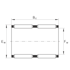 INA滾針及保持架組件 K80X88X40-ZW, 根據(jù) DIN 5405-1/ ISO 3030 標準，雙列