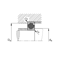 FAG主軸軸承 HCB7015-C-T-P4S, 調節(jié)，成對或單元安裝，接觸角 α = 15°，陶瓷球，限制公差