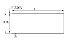 INA板件 PAS25250-P14, 免維護，帶鋼襯