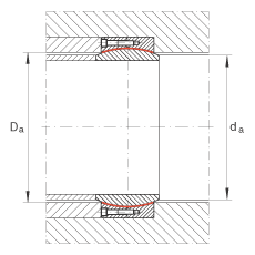 INA大的關(guān)節(jié)軸承 GE480-DW, 根據(jù) DIN ISO 12 240-1 標(biāo)準(zhǔn)，免維護(hù)