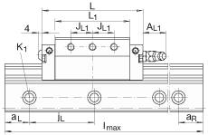 INA導軌 TKVD25-ZHP, 四排直線循環(huán)球軸承及導軌組件，帶螺旋齒
