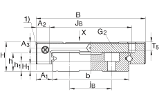 INA滑塊 KWEM15-WC, 寬短系列滑塊，耐腐蝕，兩排