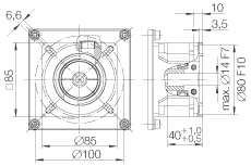 INA直線執(zhí)行器 MKUSE25-ZR-GtrI/8, 整體行星齒輪箱；帶六排球的滑塊