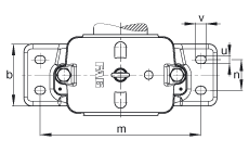 FAG直立式軸承座 S3096-H-N-FZ-AF-L + 23096-K-MB, 剖分，用于帶錐孔和緊定套的調(diào)心滾子軸承，毛氈密封，脂潤滑